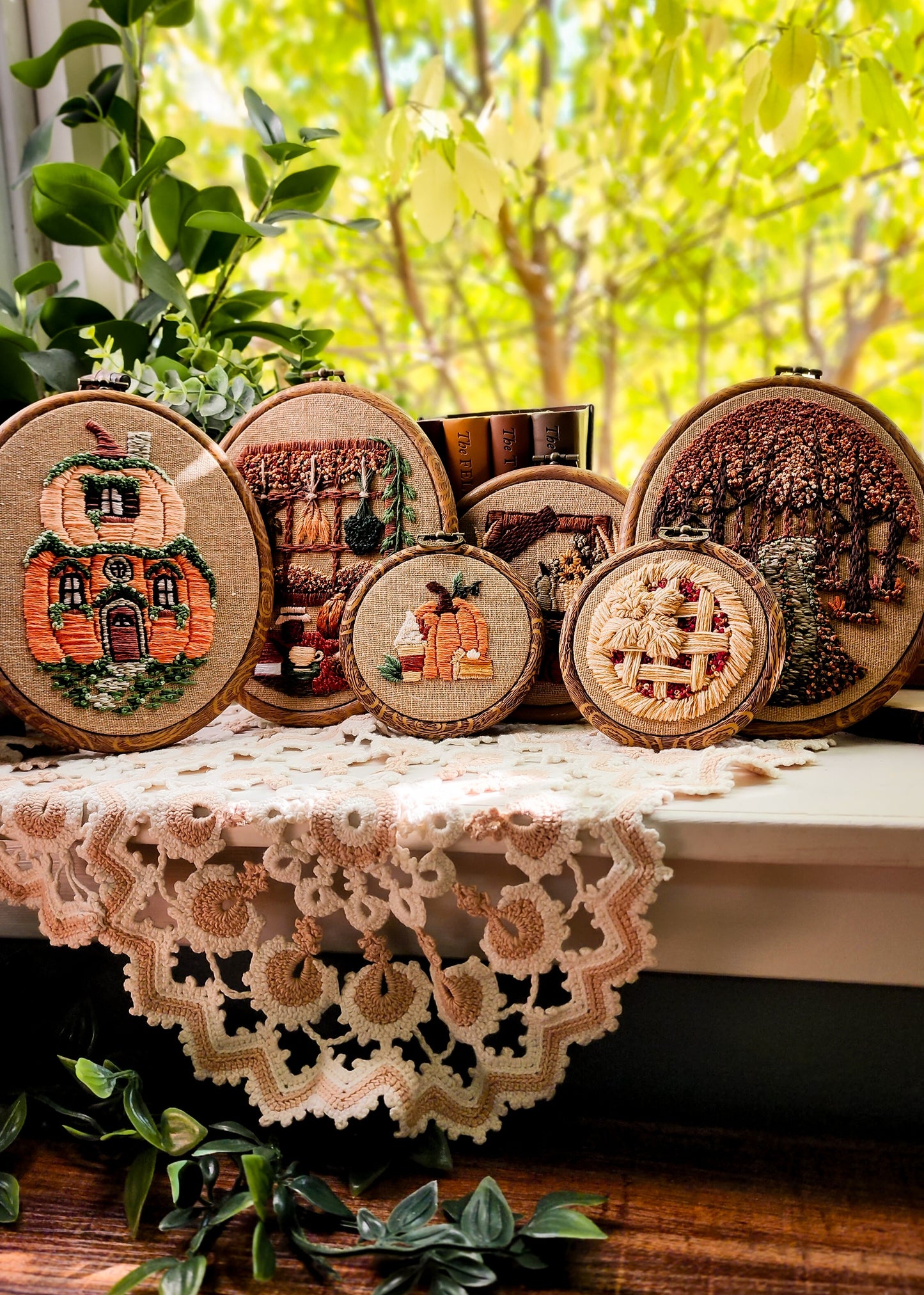 Pumpkin Fairy House Hoop