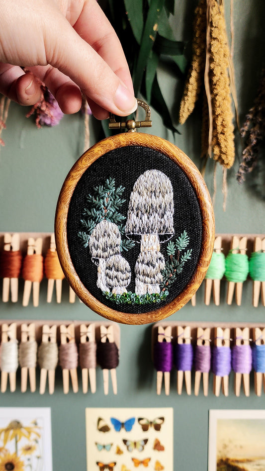 Shaggy Mane Mushroom Hoop